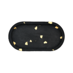 Oval tray (Black and Gold)